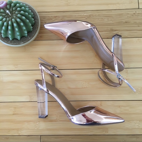 asos clear heel shoes